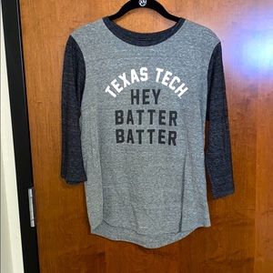 Texas Tech Baseball 3/4 Sleeve Shirt